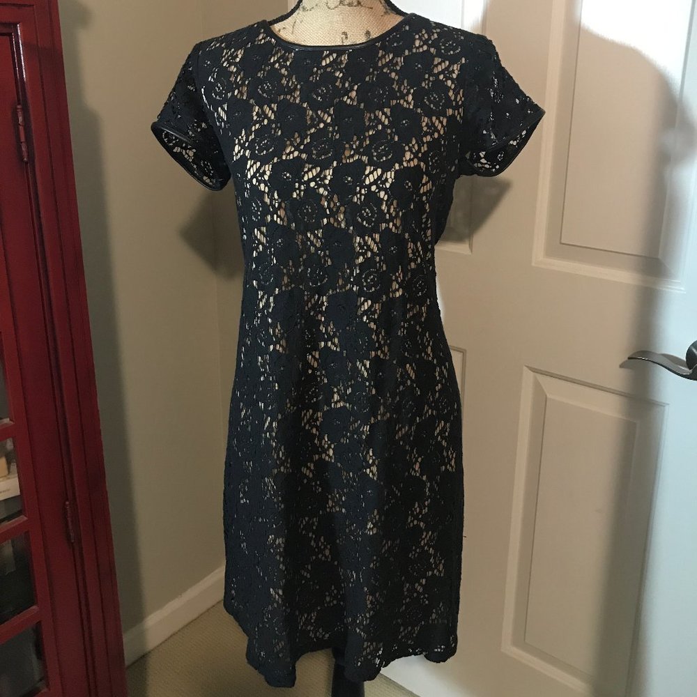 Emma & Michele Black Lace Cocktail Dress